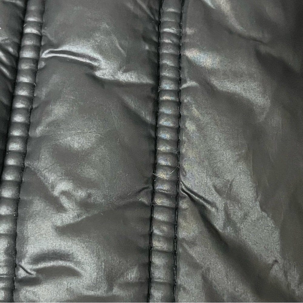 Laundry by Shelli Segal Moto Biker Jacket Black Puffer Goth Grunge Rock Emo M - Picture 10 of 11